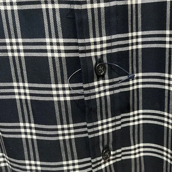 Ralph Lauren NWOT Black and White Plaid Cotton Shirt SZ XL - Picture 7 of 10
